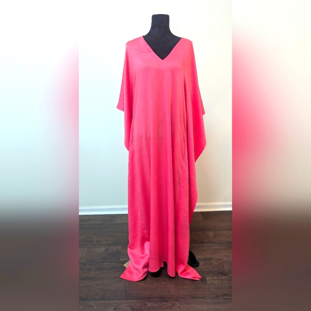 NWT Ripley Radar Pink Coral Caftan Dress